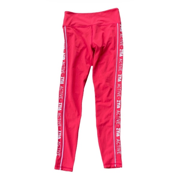 Zyia Active Light N Tight High Rise Red Logo Striped
Leggings Size 8-10 - Picture 4 of 7